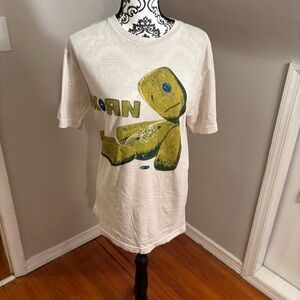 NWOT Korn Issues Short Sleeve Tee off white size M Heavy Metal band tee rock 90s